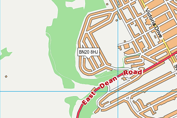 BN20 8HJ map - OS VectorMap District (Ordnance Survey) BN20 8HJ map - OS VectorMap District (Ordnance Survey)