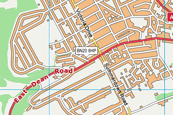 BN20 8HP map - OS VectorMap District (Ordnance Survey) BN20 8HP map - OS VectorMap District (Ordnance Survey)