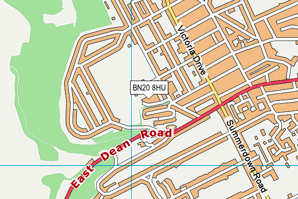 BN20 8HU map - OS VectorMap District (Ordnance Survey) BN20 8HU map - OS VectorMap District (Ordnance Survey)