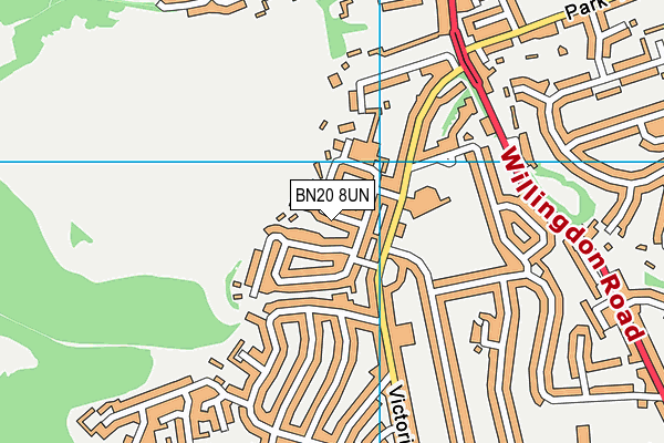 BN20 8UN map - OS VectorMap District (Ordnance Survey) BN20 8UN map - OS VectorMap District (Ordnance Survey)