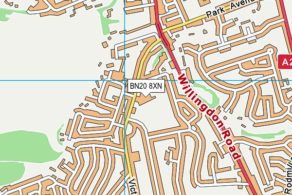 BN20 8XN map - OS VectorMap District (Ordnance Survey) BN20 8XN map - OS VectorMap District (Ordnance Survey)