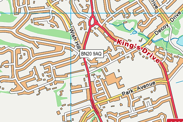 BN20 9AQ map - OS VectorMap District (Ordnance Survey) BN20 9AQ map - OS VectorMap District (Ordnance Survey)