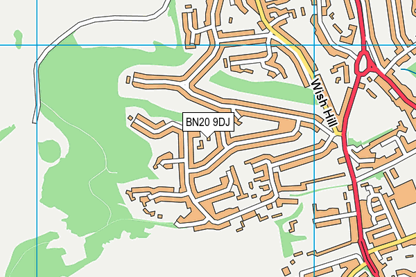 BN20 9DJ map - OS VectorMap District (Ordnance Survey) BN20 9DJ map - OS VectorMap District (Ordnance Survey)