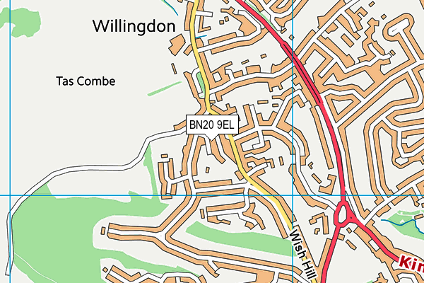BN20 9EL map - OS VectorMap District (Ordnance Survey) BN20 9EL map - OS VectorMap District (Ordnance Survey)