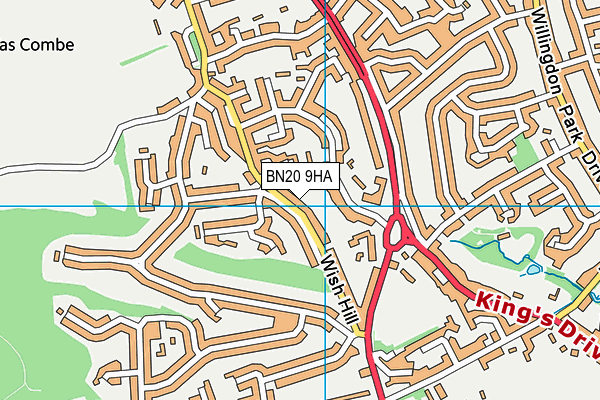 BN20 9HA map - OS VectorMap District (Ordnance Survey) BN20 9HA map - OS VectorMap District (Ordnance Survey)