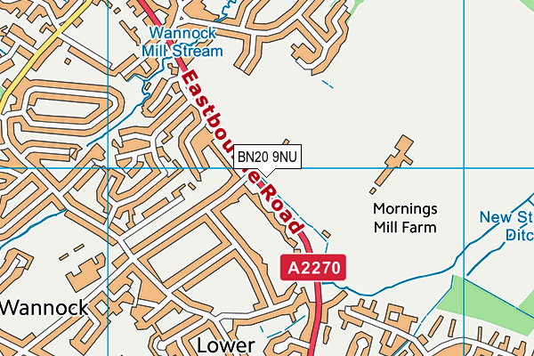 BN20 9NU map - OS VectorMap District (Ordnance Survey) BN20 9NU map - OS VectorMap District (Ordnance Survey)