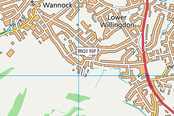 BN20 9SF map - OS VectorMap District (Ordnance Survey) BN20 9SF map - OS VectorMap District (Ordnance Survey)
