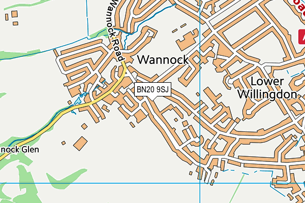 BN20 9SJ map - OS VectorMap District (Ordnance Survey) BN20 9SJ map - OS VectorMap District (Ordnance Survey)