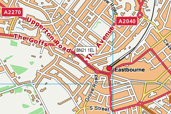 BN21 1EL map - OS VectorMap District (Ordnance Survey) BN21 1EL map - OS VectorMap District (Ordnance Survey)
