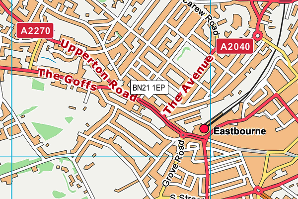 BN21 1EP map - OS VectorMap District (Ordnance Survey) BN21 1EP map - OS VectorMap District (Ordnance Survey)