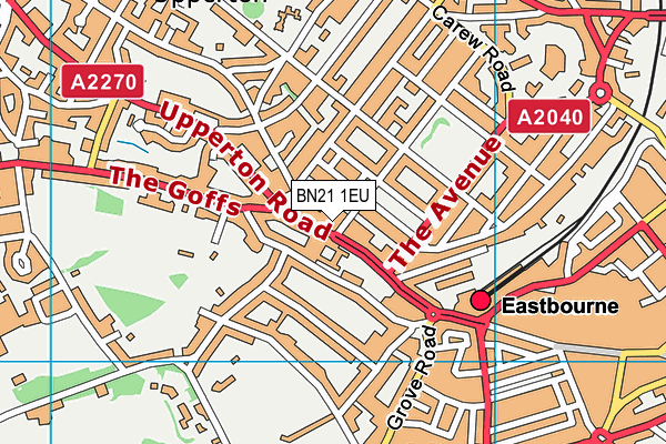 BN21 1EU map - OS VectorMap District (Ordnance Survey) BN21 1EU map - OS VectorMap District (Ordnance Survey)