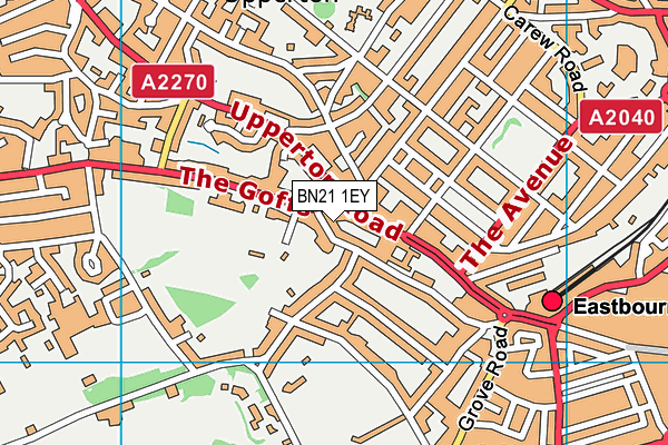 BN21 1EY map - OS VectorMap District (Ordnance Survey) BN21 1EY map - OS VectorMap District (Ordnance Survey)
