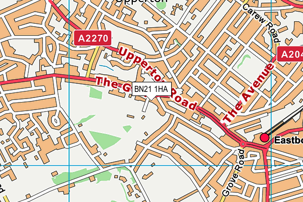 BN21 1HA map - OS VectorMap District (Ordnance Survey) BN21 1HA map - OS VectorMap District (Ordnance Survey)