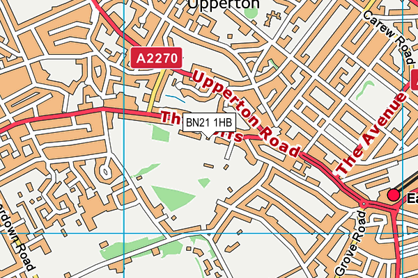 BN21 1HB map - OS VectorMap District (Ordnance Survey) BN21 1HB map - OS VectorMap District (Ordnance Survey)