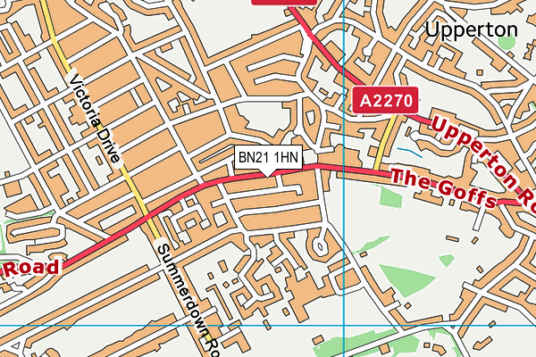 BN21 1HN map - OS VectorMap District (Ordnance Survey) BN21 1HN map - OS VectorMap District (Ordnance Survey)