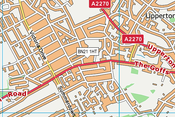 BN21 1HT map - OS VectorMap District (Ordnance Survey) BN21 1HT map - OS VectorMap District (Ordnance Survey)