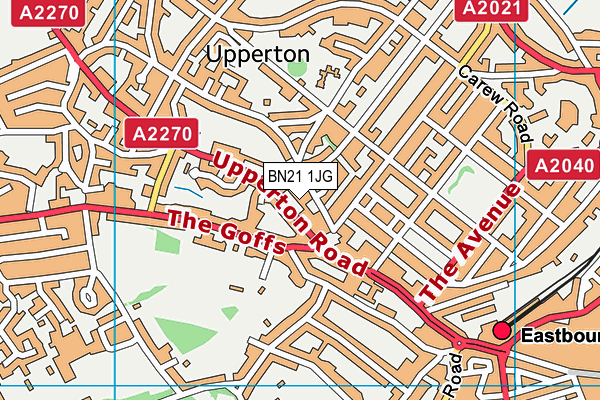 BN21 1JG map - OS VectorMap District (Ordnance Survey) BN21 1JG map - OS VectorMap District (Ordnance Survey)