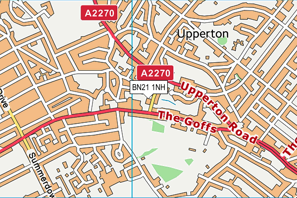 BN21 1NH map - OS VectorMap District (Ordnance Survey) BN21 1NH map - OS VectorMap District (Ordnance Survey)