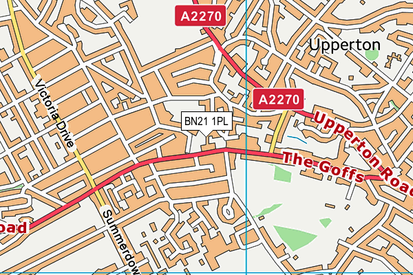 BN21 1PL map - OS VectorMap District (Ordnance Survey) BN21 1PL map - OS VectorMap District (Ordnance Survey)