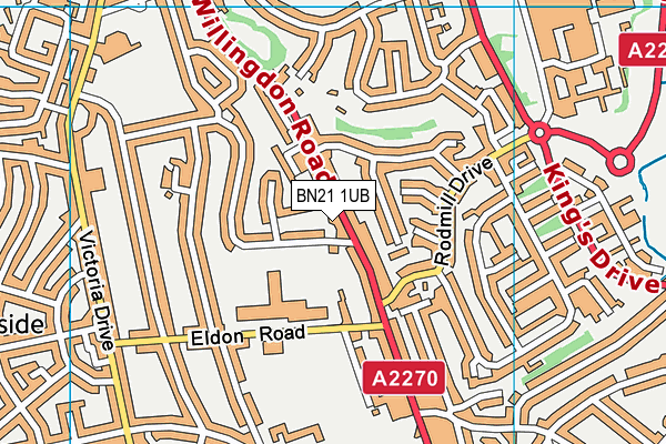 BN21 1UB map - OS VectorMap District (Ordnance Survey) BN21 1UB map - OS VectorMap District (Ordnance Survey)
