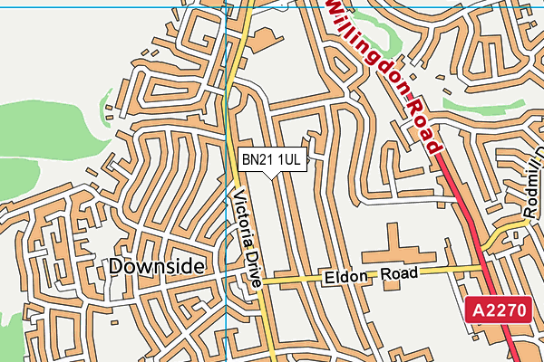 BN21 1UL map - OS VectorMap District (Ordnance Survey) BN21 1UL map - OS VectorMap District (Ordnance Survey)