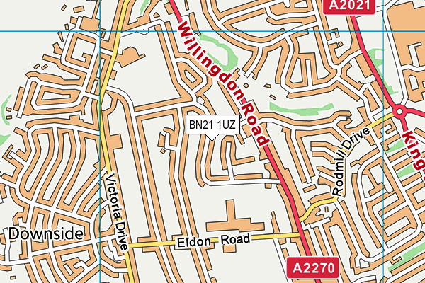 BN21 1UZ map - OS VectorMap District (Ordnance Survey) BN21 1UZ map - OS VectorMap District (Ordnance Survey)