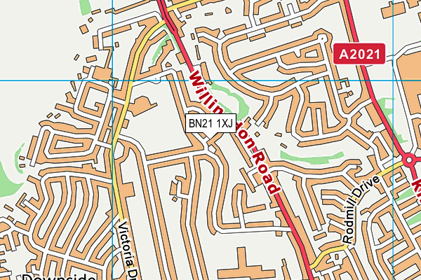 BN21 1XJ map - OS VectorMap District (Ordnance Survey) BN21 1XJ map - OS VectorMap District (Ordnance Survey)