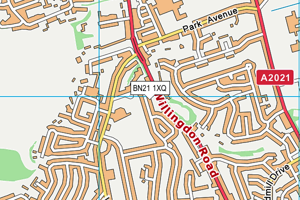 BN21 1XQ map - OS VectorMap District (Ordnance Survey) BN21 1XQ map - OS VectorMap District (Ordnance Survey)