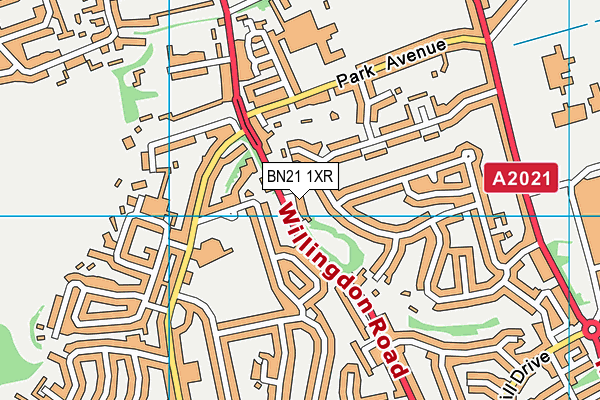 BN21 1XR map - OS VectorMap District (Ordnance Survey) BN21 1XR map - OS VectorMap District (Ordnance Survey)