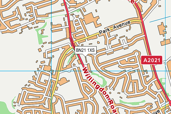 BN21 1XS map - OS VectorMap District (Ordnance Survey) BN21 1XS map - OS VectorMap District (Ordnance Survey)