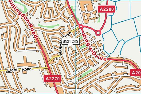 BN21 2RS map - OS VectorMap District (Ordnance Survey) BN21 2RS map - OS VectorMap District (Ordnance Survey)