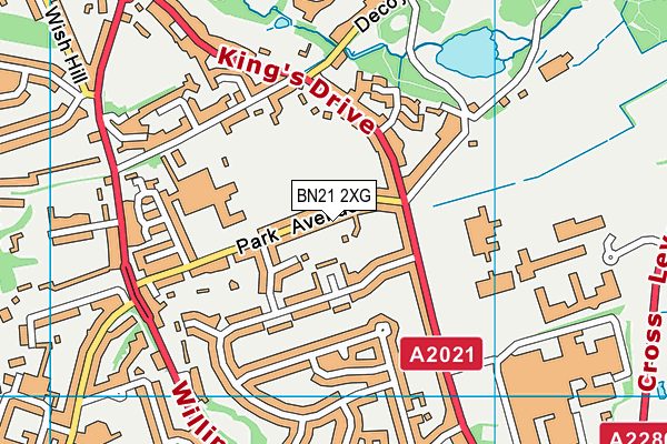 BN21 2XG map - OS VectorMap District (Ordnance Survey) BN21 2XG map - OS VectorMap District (Ordnance Survey)