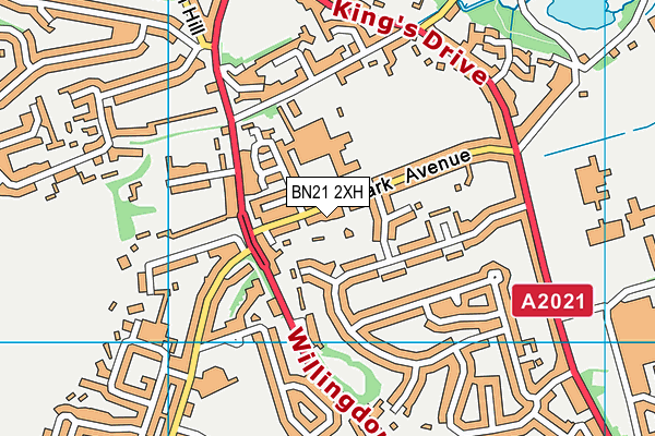 BN21 2XH map - OS VectorMap District (Ordnance Survey) BN21 2XH map - OS VectorMap District (Ordnance Survey)
