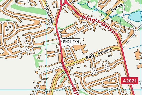 BN21 2XN map - OS VectorMap District (Ordnance Survey) BN21 2XN map - OS VectorMap District (Ordnance Survey)