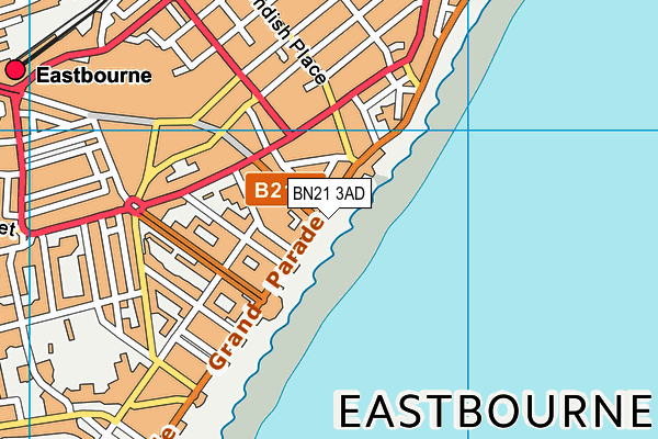 BN21 3AD map - OS VectorMap District (Ordnance Survey) BN21 3AD map - OS VectorMap District (Ordnance Survey)