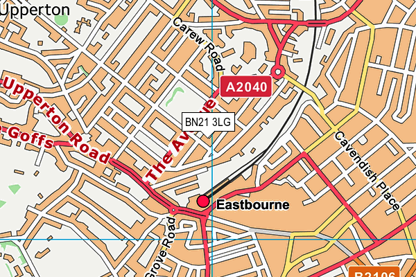 BN21 3LG map - OS VectorMap District (Ordnance Survey) BN21 3LG map - OS VectorMap District (Ordnance Survey)