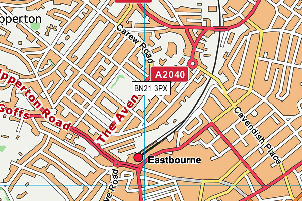 BN21 3PX map - OS VectorMap District (Ordnance Survey) BN21 3PX map - OS VectorMap District (Ordnance Survey)