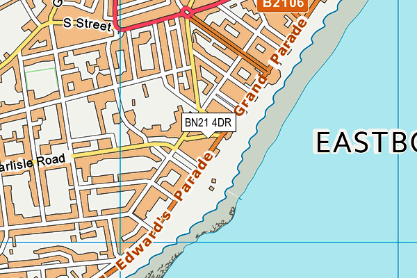 BN21 4DR map - OS VectorMap District (Ordnance Survey) BN21 4DR map - OS VectorMap District (Ordnance Survey)