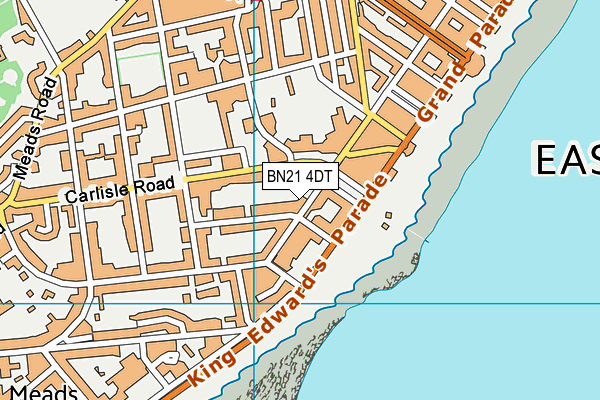 BN21 4DT map - OS VectorMap District (Ordnance Survey) BN21 4DT map - OS VectorMap District (Ordnance Survey)