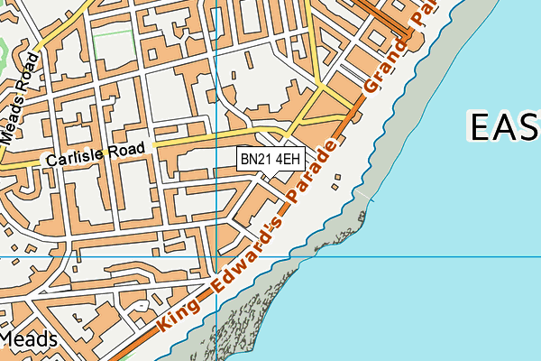 BN21 4EH map - OS VectorMap District (Ordnance Survey) BN21 4EH map - OS VectorMap District (Ordnance Survey)