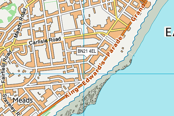 BN21 4EL map - OS VectorMap District (Ordnance Survey) BN21 4EL map - OS VectorMap District (Ordnance Survey)