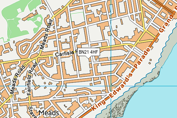 BN21 4HF map - OS VectorMap District (Ordnance Survey) BN21 4HF map - OS VectorMap District (Ordnance Survey)