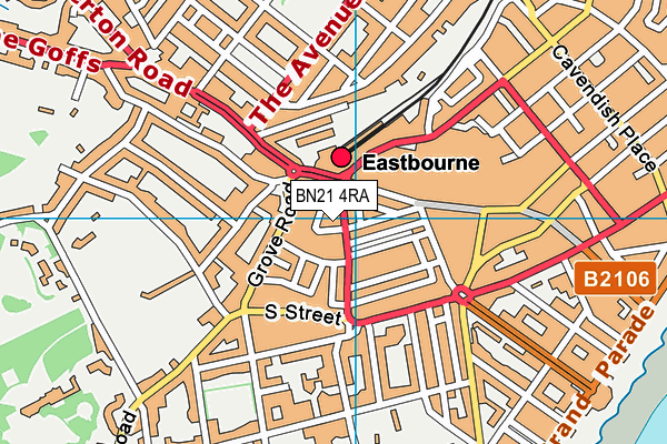 BN21 4RA map - OS VectorMap District (Ordnance Survey) BN21 4RA map - OS VectorMap District (Ordnance Survey)