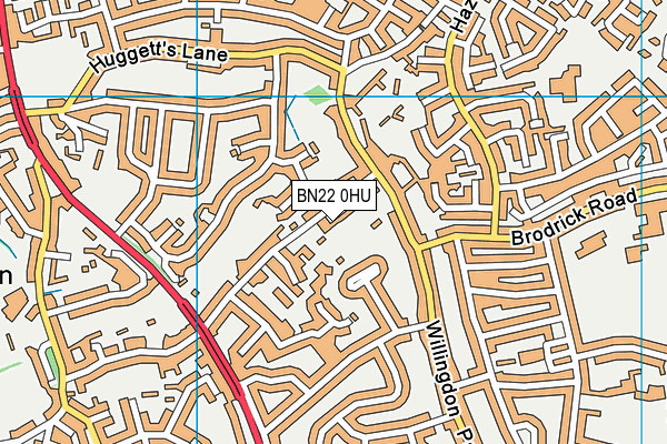BN22 0HU map - OS VectorMap District (Ordnance Survey) BN22 0HU map - OS VectorMap District (Ordnance Survey)
