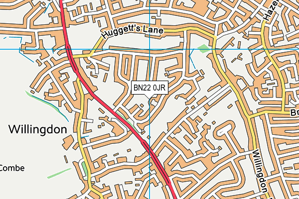 BN22 0JR map - OS VectorMap District (Ordnance Survey) BN22 0JR map - OS VectorMap District (Ordnance Survey)