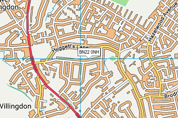 BN22 0NH map - OS VectorMap District (Ordnance Survey) BN22 0NH map - OS VectorMap District (Ordnance Survey)