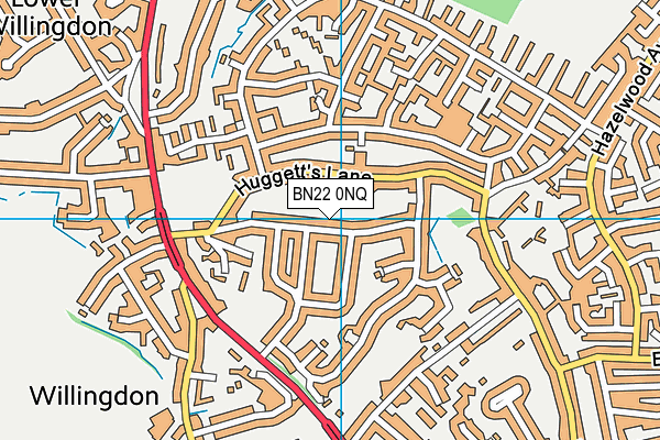 BN22 0NQ map - OS VectorMap District (Ordnance Survey) BN22 0NQ map - OS VectorMap District (Ordnance Survey)