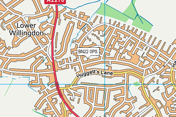 BN22 0PS map - OS VectorMap District (Ordnance Survey) BN22 0PS map - OS VectorMap District (Ordnance Survey)