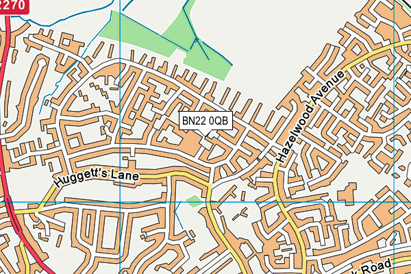 BN22 0QB map - OS VectorMap District (Ordnance Survey) BN22 0QB map - OS VectorMap District (Ordnance Survey)