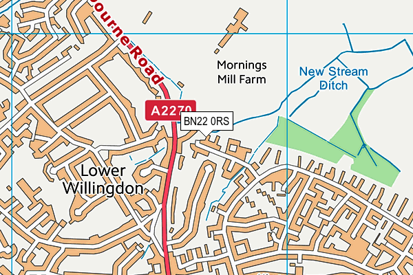 BN22 0RS map - OS VectorMap District (Ordnance Survey) BN22 0RS map - OS VectorMap District (Ordnance Survey)
